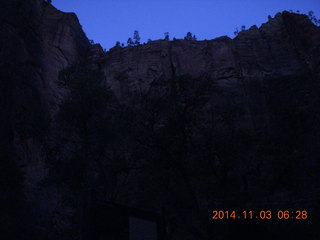 2 8t3. Zion National Park - pre-dawn Riverwalk