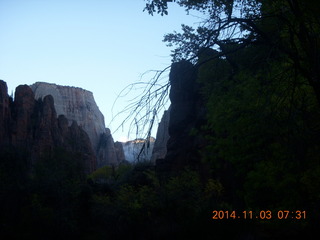 41 8t3. Zion National Park - dawn Riverwalk