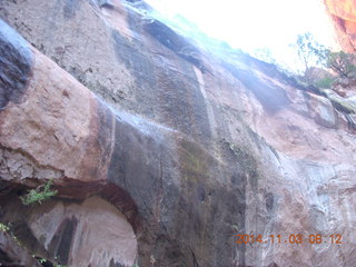 65 8t3. Zion National Park - Emerald Ponds hike - waterfall