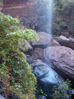 70 8t3. Zion National Park - Emerald Ponds hike - waterfall