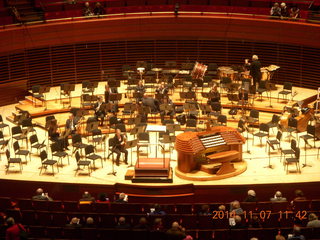 Philadelphia Orchestra stage with organ