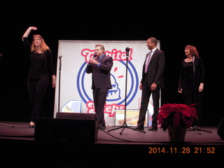 fake spider at HOA party