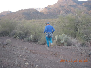 Adam running near Red Creek airstrip