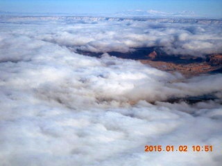 8 8v2. aerial - snow and clouds