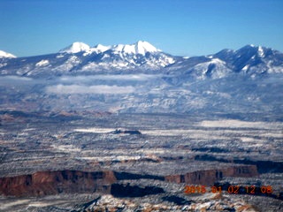 66 8v2. aerial - snowy canyonlands