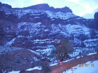 5 8v3. driving to Fisher Towers hike