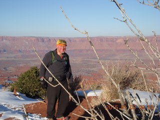 42 8v3. Fisher Towers hike - Adam - tripod and timer
