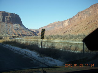 97 8v3. driving from Fisher Towers hike back to Moab