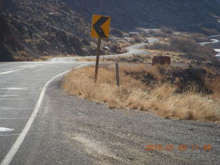 102 8v3. driving from Fisher Towers hike back to Moab