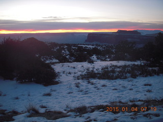 8 8v4. driving in Canyonlands- sunrise