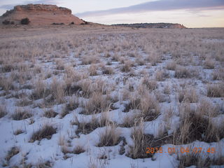 17 8v4. Canyonlands National Park - Lathrop trail hike - grasslands with snow