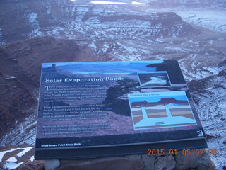 12 8v5. Dead Horse Point State Park sign