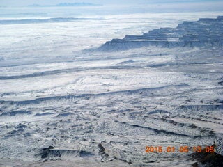 146 8v5. aerial - snowy canyonlands