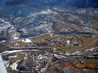 179 8v5. aerial - snowy canyonlands - Colorado hills - Hubbard-Gateway Canyons