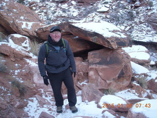 22 8v6. Porcupine Rim mountain-biking trail hike + Adam (tripod and timer)