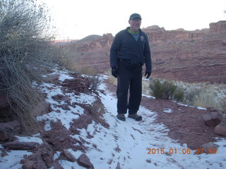 38 8v6. Porcupine Rim mountain-biking trail hike + Adam (tripod and timer)