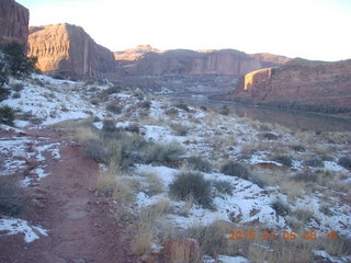 57 8v6. Porcupine Rim mountain-biking trail hike - sunrise - Colorado River