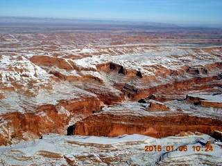 125 8v6. aerial - snowy canyonlands