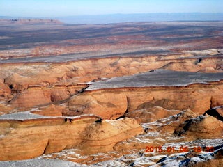 144 8v6. aerial - snowy canyonlands