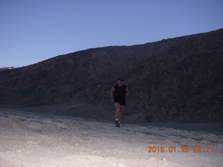 Death Valley - Titus Canyon drive  - Adam running