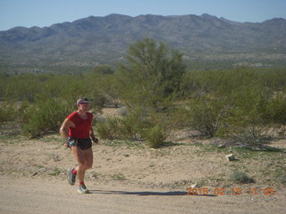 Brad running at Alamo Lake