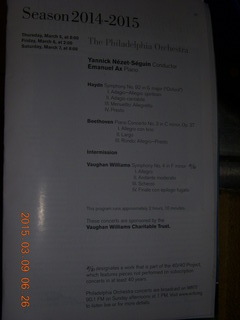 Philadelphia Orchestra - Emanual Ax program