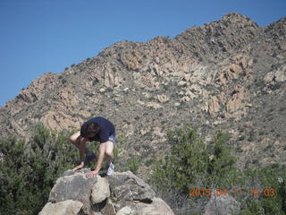 Bagdad run/hike - Neil W running