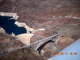 over-the-tracks bridge with graffiti