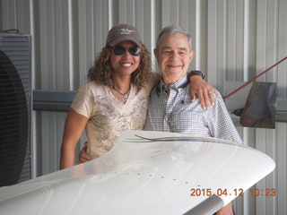 Janet and Mike and wing of N1RM