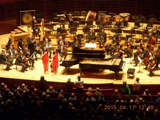 Philadelphia Orchestra with pianist twins