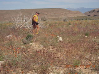 Adam running at Grand Gulch