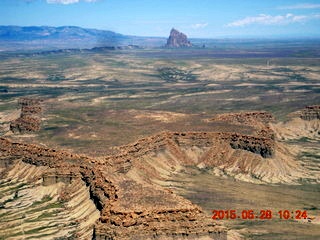 39 8zu. aerial - Shiprock