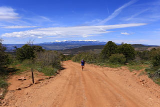 151 8zw. drive to Calamity Mine - very tough side road - Adam running
