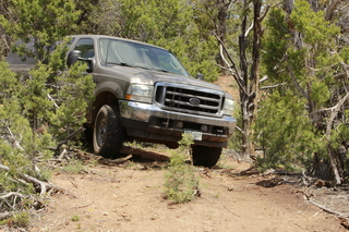434 8zw. drive to Calamity Mine - difficult side road - truck cornering