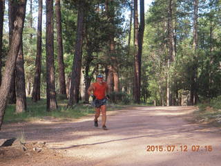 Adam running near Seligman Airport (P23)