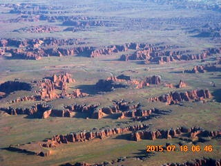 543 91j. aerial - canyon creek bed on the way to Monument Valley