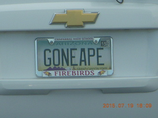 great license plate - GONEAPE
