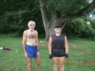 Curtis Arboretum - Cheltenham XC alumni race - Neil Rosen and Adam
