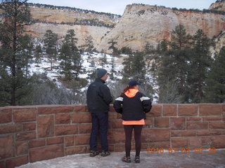 51 973. Zion National Park - Checkerboard Mesa viewpoint - Brad and Kit