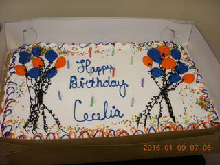 Happy Birthday Cecelia  - cake with candles