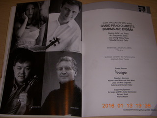 Scottsdale - Great Piano Quartets - program