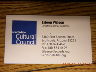 Eileen Wilson's card