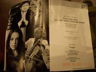 Scottsdale - Close Encounters with Great Music - piano trios program (with Sarah McElravy violin)