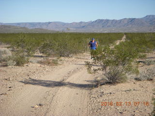 Alamo Lake run - Adam running