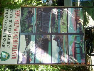 20 998. Indonesia - Bantimurung Water Park sign