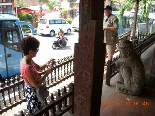 84 99d. Indonesia - Bali - temple at Klungkung - Iris taking a picture