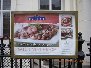 14 99l. London Gloucester Road Hyde Park run - Singapore food