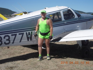 Brad, Kit, and Adam flying in N8377W