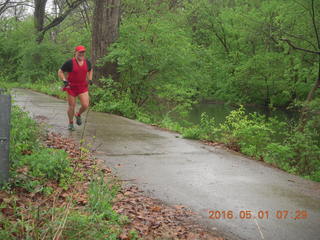 Young International airstrip - Adam running