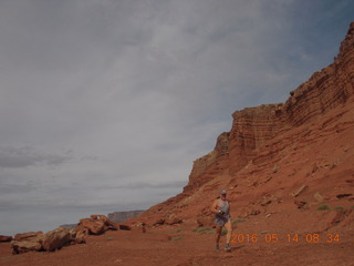 Young International airstrip - Adam running